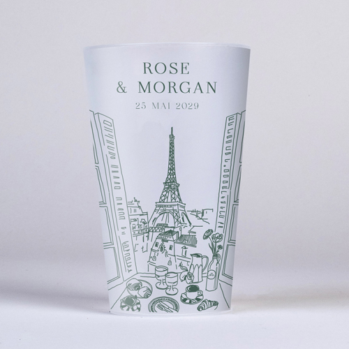 Gobelet :univers de mariage Paris à personnaliser