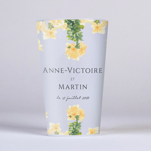 Gobelet :univers de mariage Solstice à personnaliser