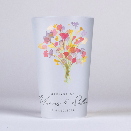 Gobelet :univers de mariage Vibrance à personnaliser