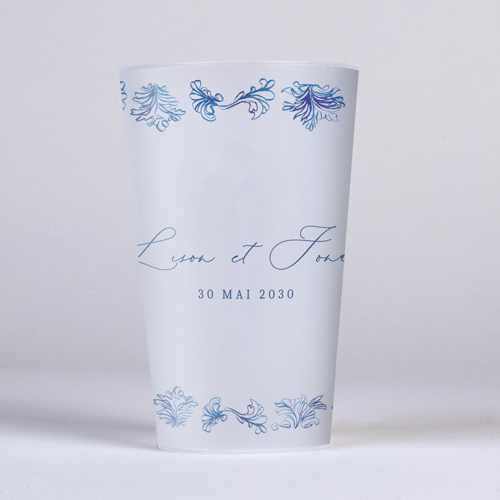 Gobelet :univers de mariage Volute à personnaliser