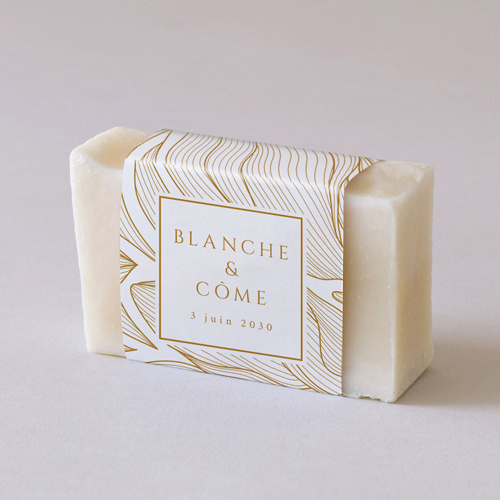 Habillage savon de mariage Chantilly à personnaliser