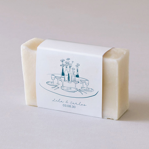 Habillage savon de mariage Constance à personnaliser