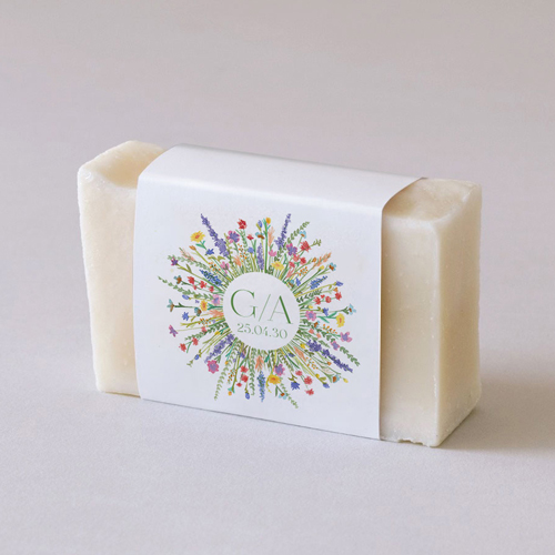 Habillage savon de mariage Eden à personnaliser