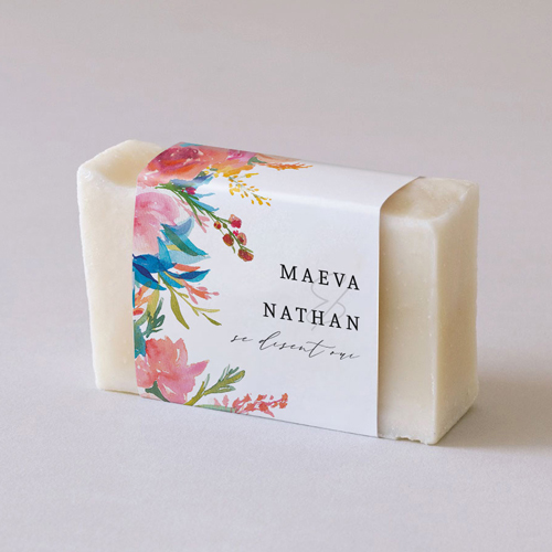 Habillage savon de mariage Elixir à personnaliser