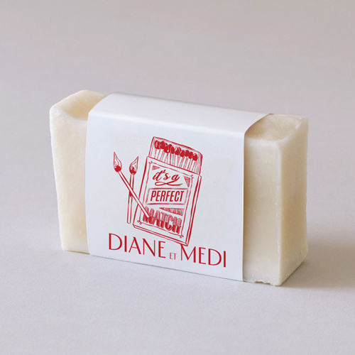 Habillage savon de mariage Le Match à personnaliser