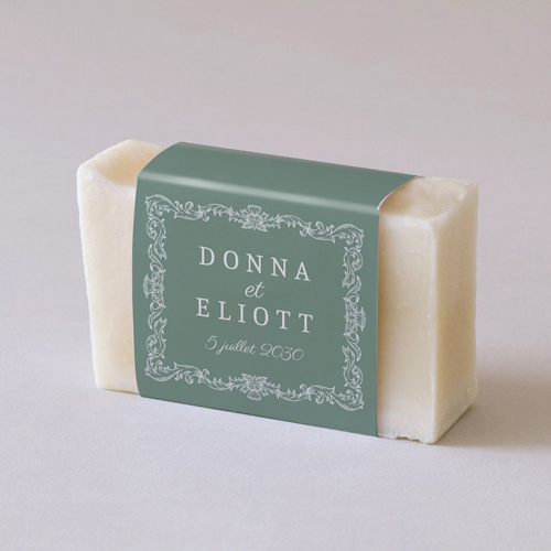 Habillage savon de mariage Leonor à personnaliser