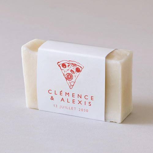 Habillage savon de mariage Margherita à personnaliser