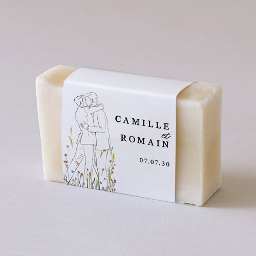 Habillage savon de mariage Ôde Hommes à personnaliser