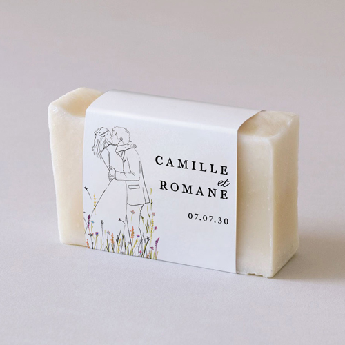 Habillage savon de mariage Ôde à personnaliser