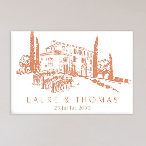 Magnet de mariage Alba à personnaliser