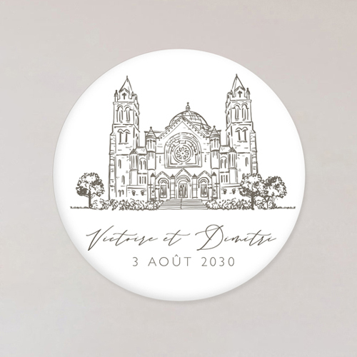Magnet de mariage Basilia à personnaliser