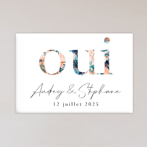 Magnet de mariage Belaria à personnaliser