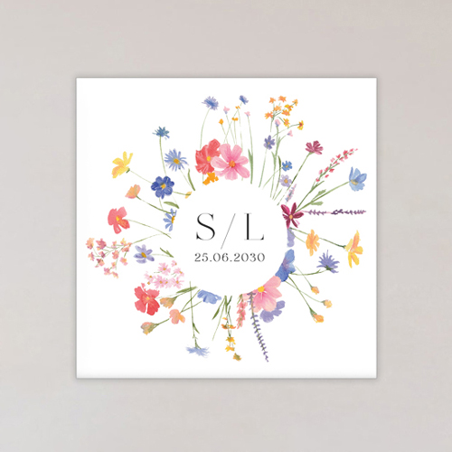 Magnet de mariage Bruyère à personnaliser