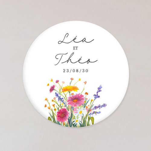 Magnet de mariage Bucolique à personnaliser