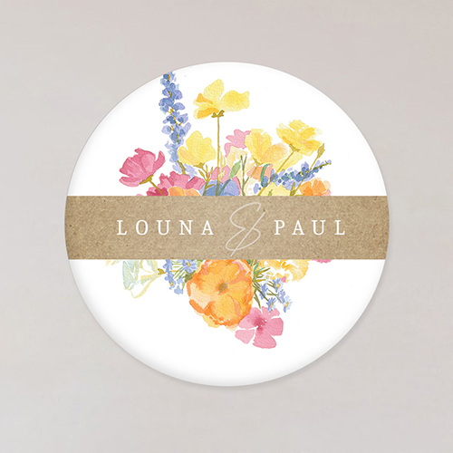 Magnet de mariage Corolle à personnaliser