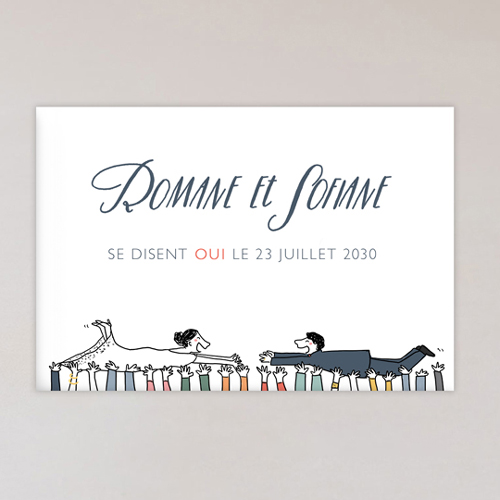 Magnet de mariage Crowd Surfin à personnaliser