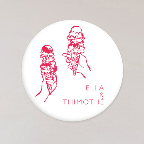 Magnet de mariage Gelati à personnaliser