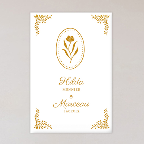 Magnet de mariage Ivyrose à personnaliser