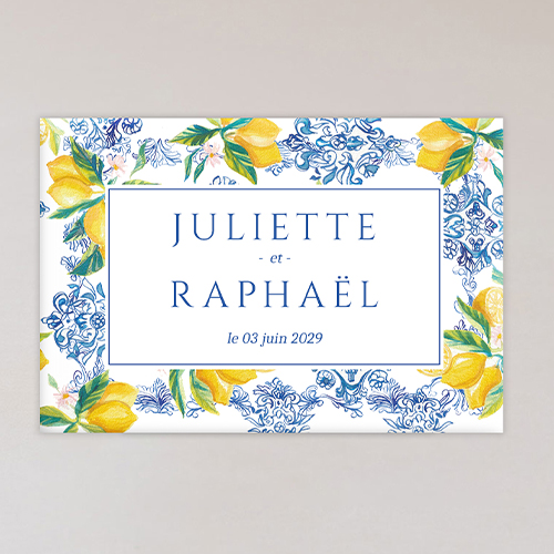 Magnet de mariage Lemon Vibes à personnaliser