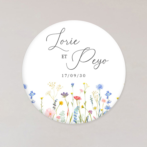 Magnet de mariage Lisière à personnaliser