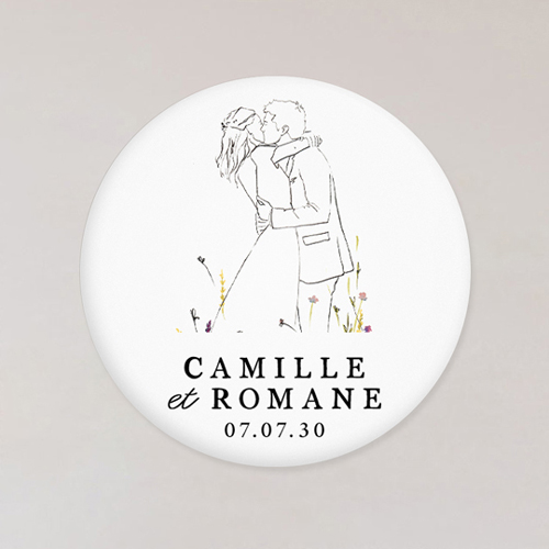 Magnet de mariage Ôde à personnaliser