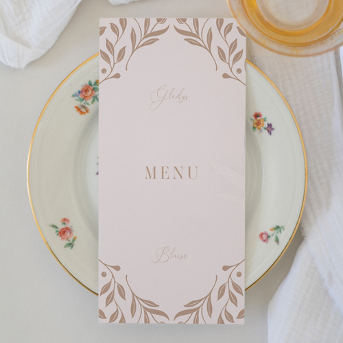 Menu de mariage Alouette à personnaliser