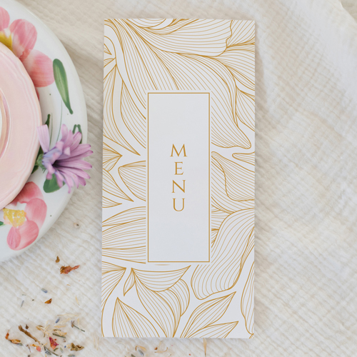 Menu de mariage Chantilly à personnaliser
