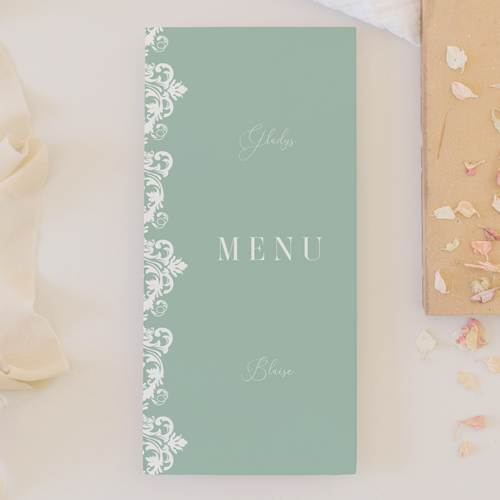 Menu de mariage Lacewood à personnaliser