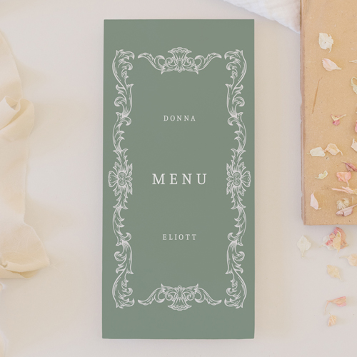 Menu de mariage Leonor à personnaliser
