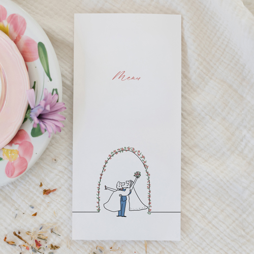 Menu de mariage Vive les Mariés à personnaliser