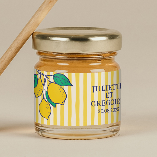 Miel de mariage Acidulé à personnaliser