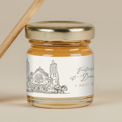 Miel de mariage Basilia à personnaliser