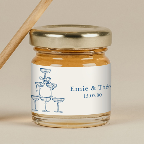 Miel de mariage Cristel à personnaliser