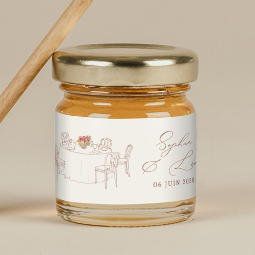 Miel de mariage La Bâtisse à personnaliser