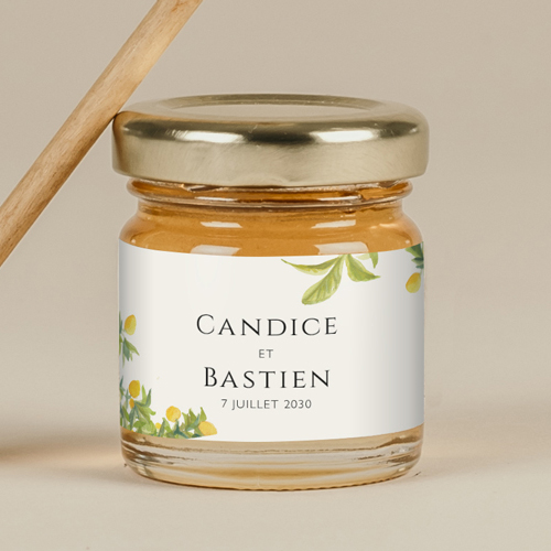 Miel de mariage Limonier à personnaliser