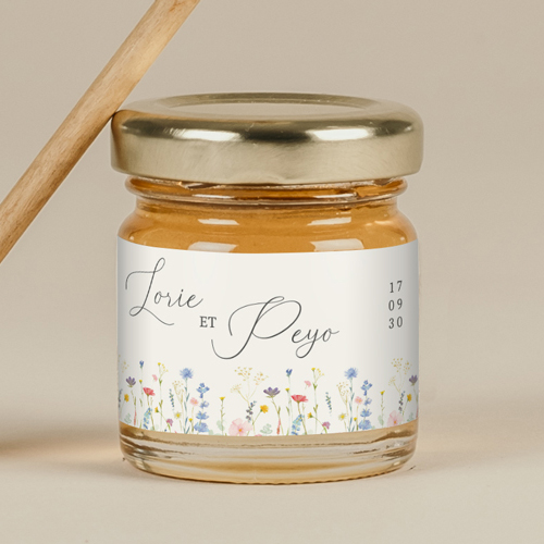 Miel de mariage Lisière à personnaliser
