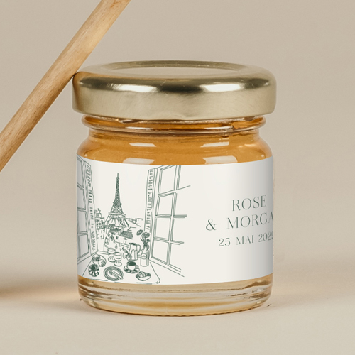 Miel de mariage Paris à personnaliser