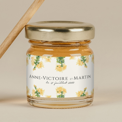 Miel de mariage Solstice à personnaliser