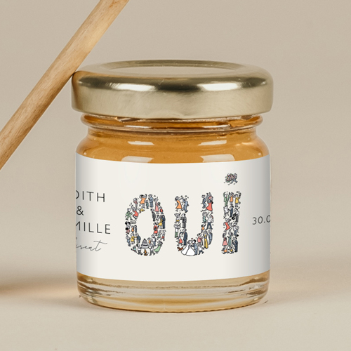 Miel de mariage Un grand Oui à personnaliser