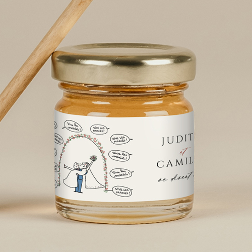 Miel de mariage Vive les Mariés à personnaliser