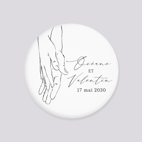 Miroir de mariage Alliance à personnaliser