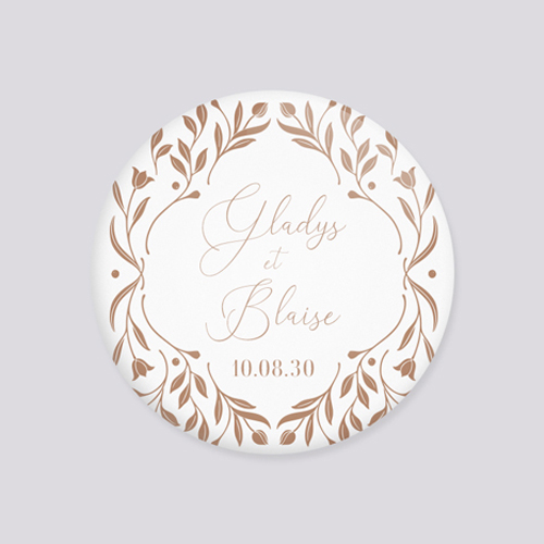 Miroir de mariage Alouette à personnaliser