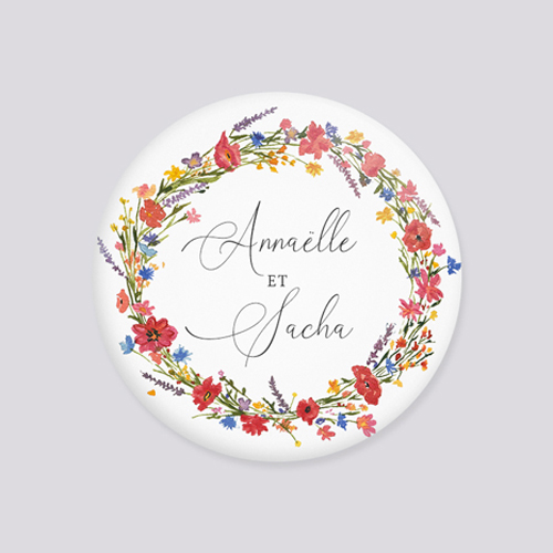 Miroir de mariage Vermillon à personnaliser