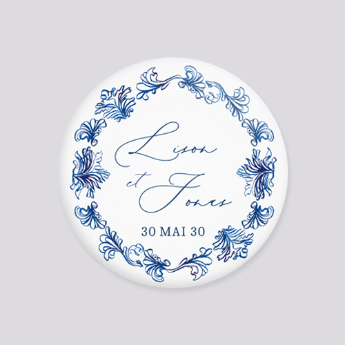 Miroir de mariage Volute à personnaliser