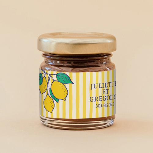 Pâte à tartiner de mariage Acidulé à personnaliser