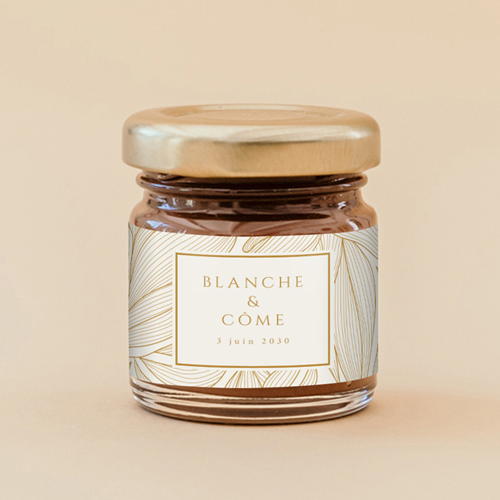 Pâte à tartiner de mariage Chantilly à personnaliser