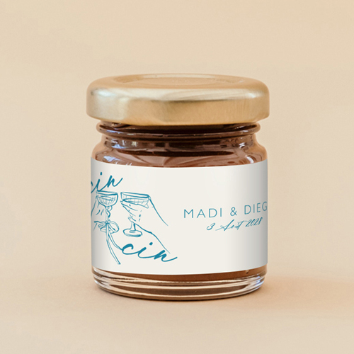 Pâte à tartiner de mariage Cincin à personnaliser