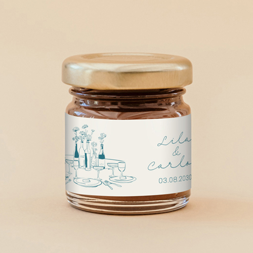 Pâte à tartiner de mariage Constance à personnaliser
