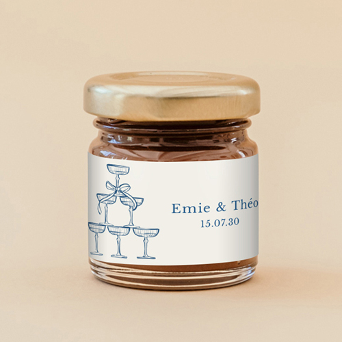 Pâte à tartiner de mariage Cristel à personnaliser