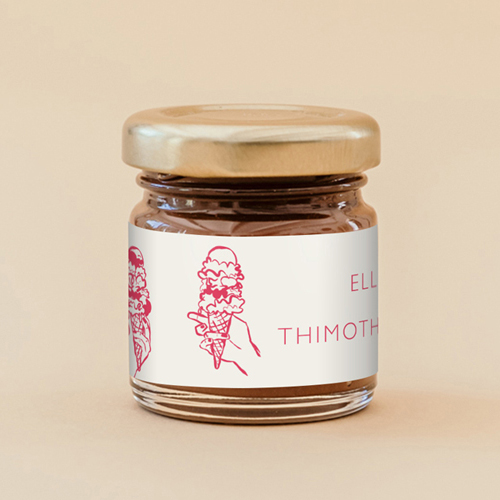 Pâte à tartiner de mariage Gelati à personnaliser